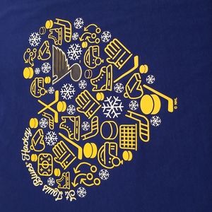 NHL Official Licensed "St. Louis Blues" Hockey Long-Sleeve Tee Size M ~ NWT